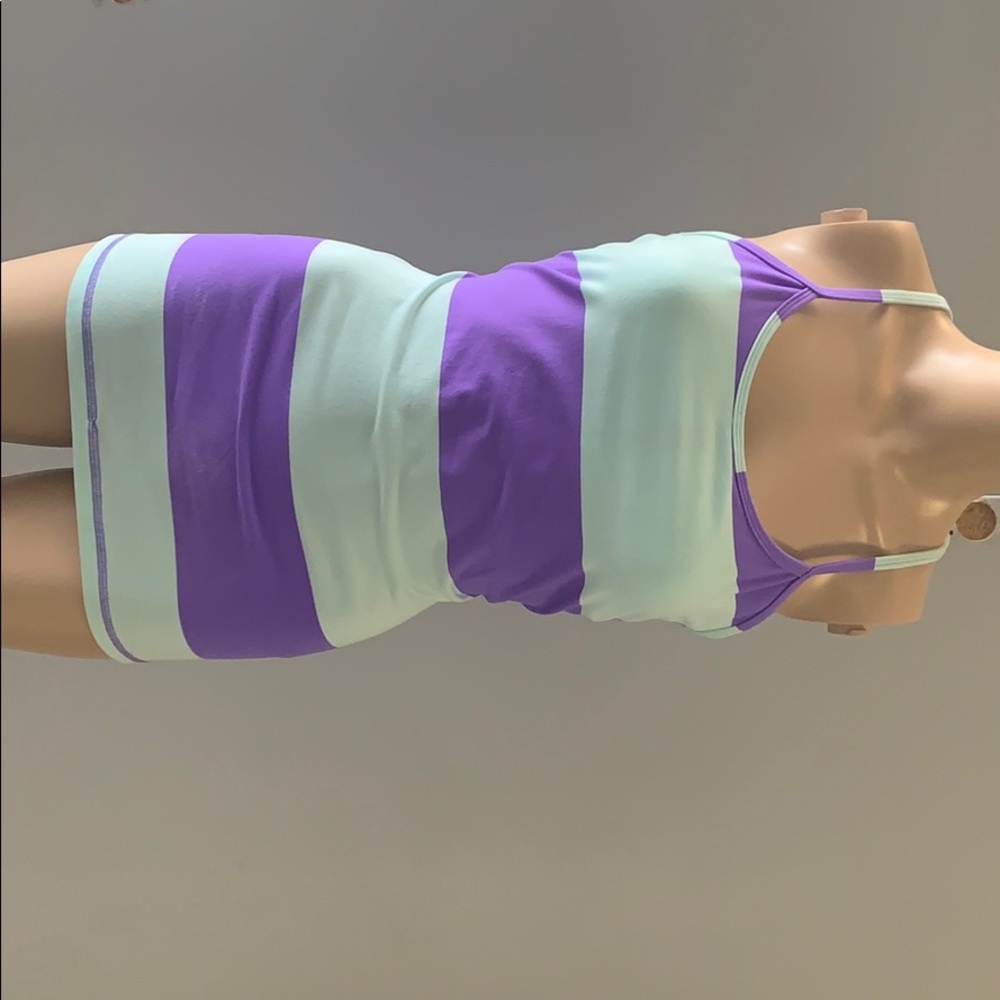 Purple and sky blue Lululemon tank